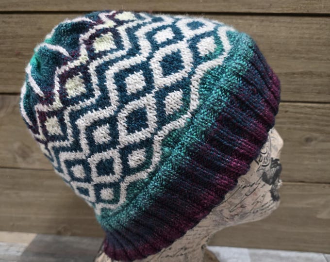 Featured listing image: PATTERN for Allamaraine - a Terrafibres beanie hat design