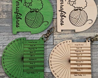 Wraps Per Inch Tool with Twist Gauge