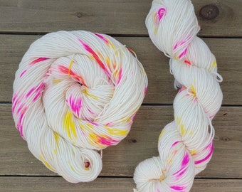 DK Weight, Hand-Painted Superwash Merino Yarn