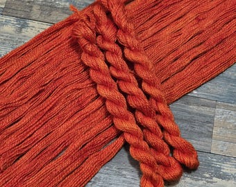 Hand Dyed Wool and Silk Embroidery Thread by Terrafibres, Crewel