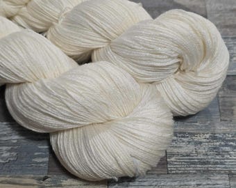 50/50 Silk/Merino Sock Weight Handpainted Yarn, Fingering Yarn - Terrafibres