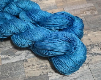 50/50 Silk/Merino Sock Weight Handpainted Yarn, Fingering Yarn - Terrafibres