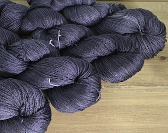 50/50 Silk/Merino Sock Weight Handpainted Yarn, Fingering Yarn - Terrafibres