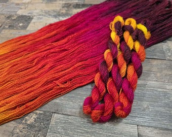 Hand Dyed Wool and Silk Embroidery Thread by Terrafibres