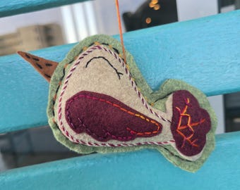 Hand-Sewing Pattern, Felt Bird Ornament Tutorial (PDF Download) - NO AI
