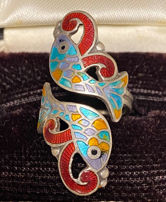 Wavlynn Hollow Little Fish Sterling Silver Ring Handcrafted Delicate Nautical Jewelry For Everyday Wear main image 1