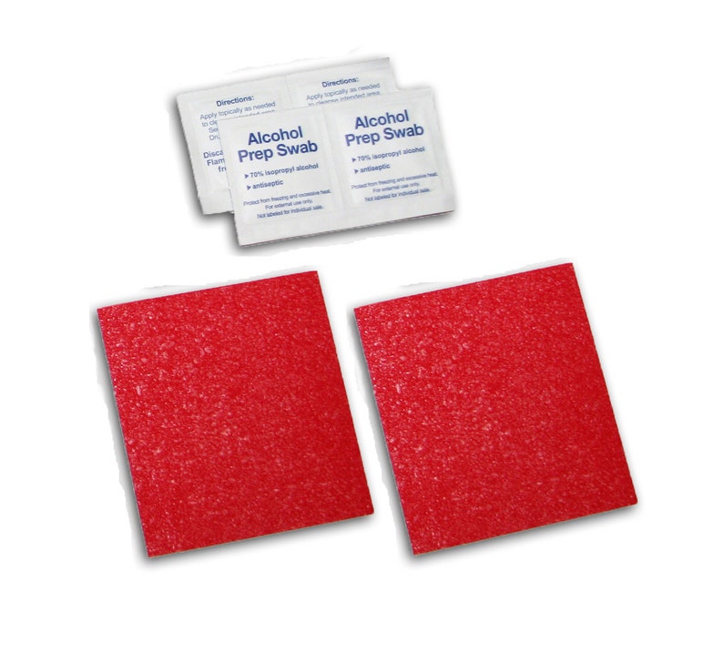 red bottom shoe covers