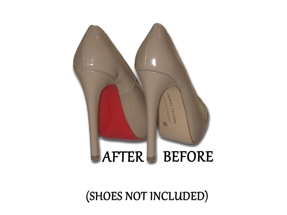 Wine Red Shoe Sole Kit DIY Red Bottom Slip Resistant Shoe Etsy