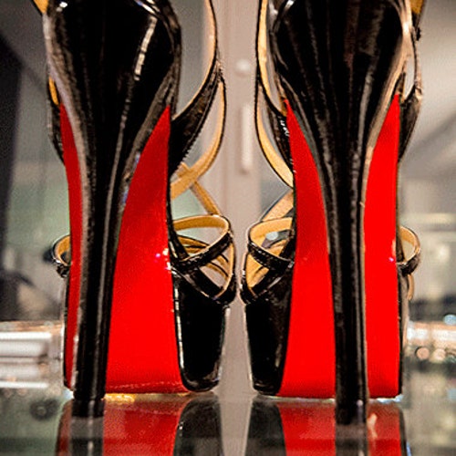 diy red bottom heels