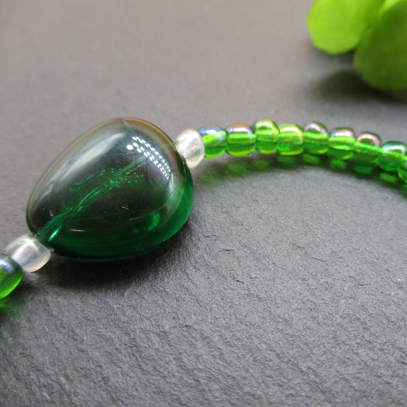 Green Glass Bracelet Adjustable Bracelet BFF Bracelet You/'ve got this Bracelet Every Day Jewelry
