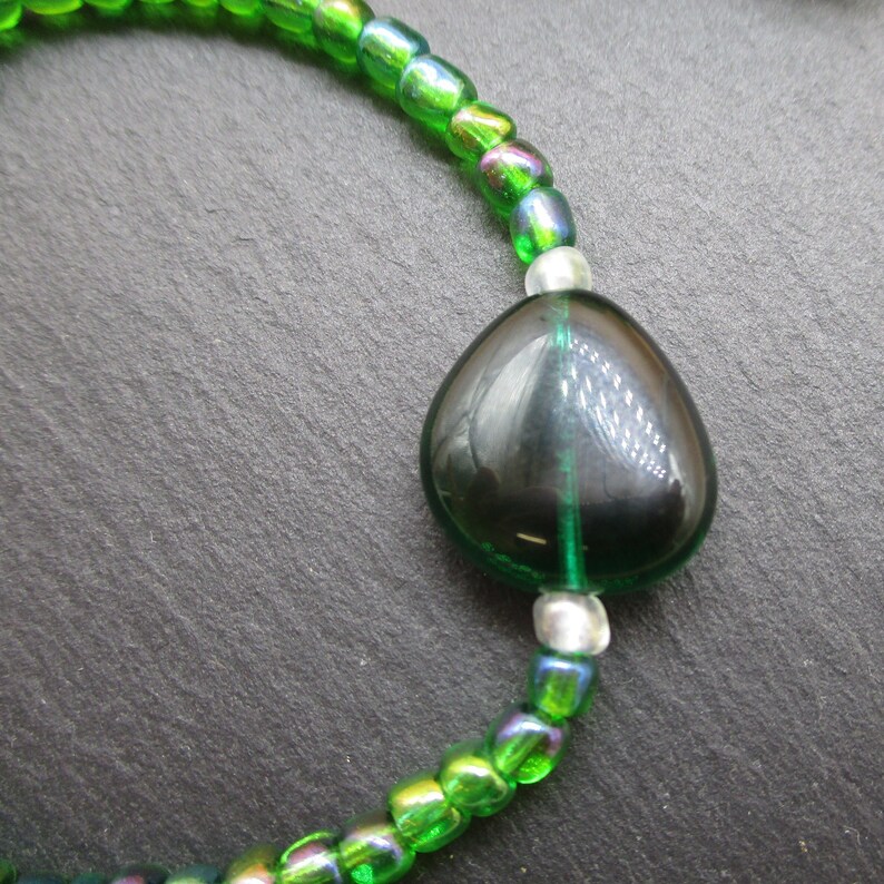 Green Glass Bracelet Adjustable Bracelet BFF Bracelet You/'ve got this Bracelet Every Day Jewelry