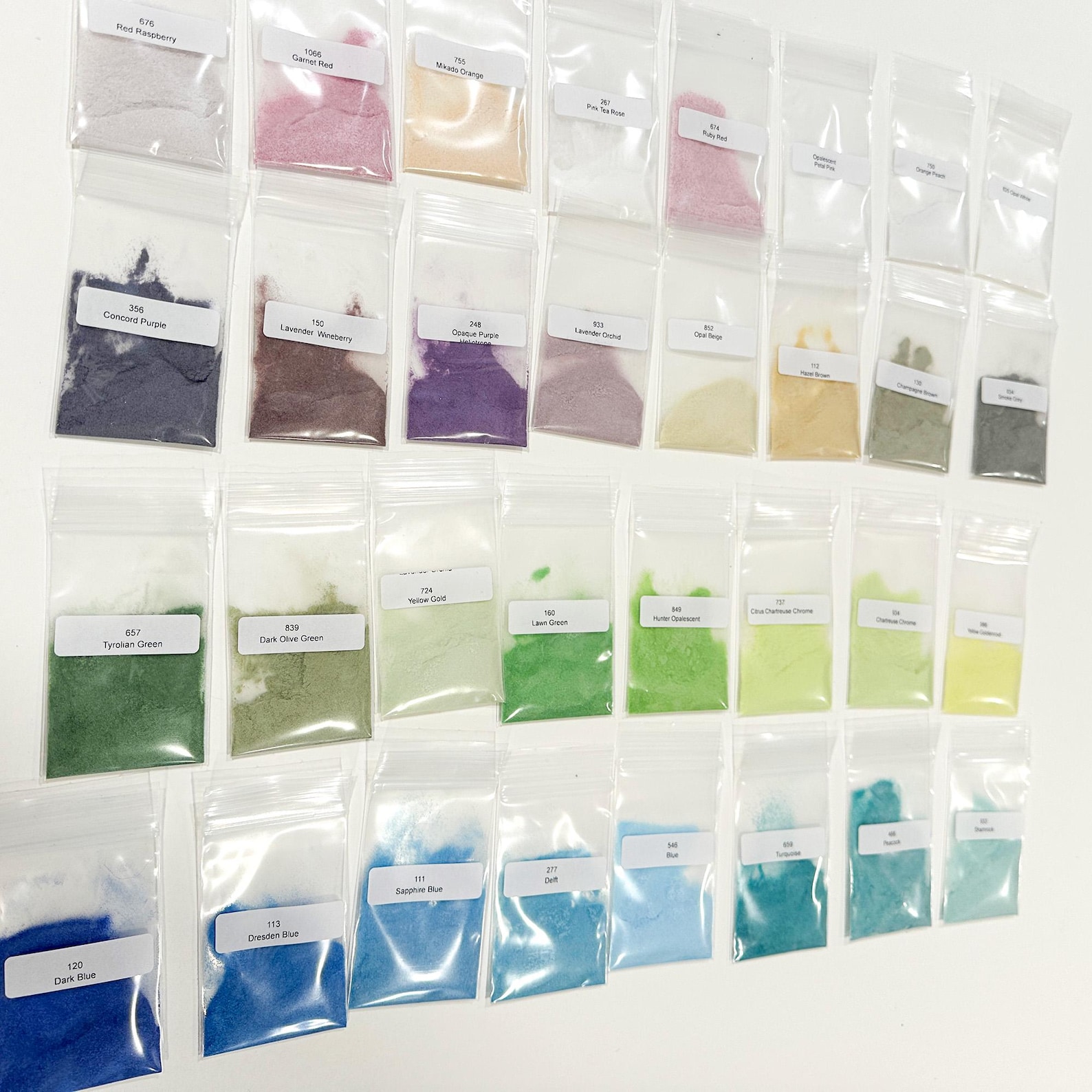 VINTAGE Thompson Enamel COLOR Kit - 32 Colors Leaded Enamel - Reds ...