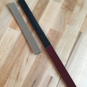 Diamond Sanding Strip with Sanding Stick (400 grit) for grinding enamels - from Sandra McEwen Jewelry
