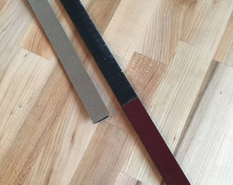 Diamond Sanding Strip with Sanding Stick (400 grit) for grinding enamels - from Sandra McEwen Jewelry