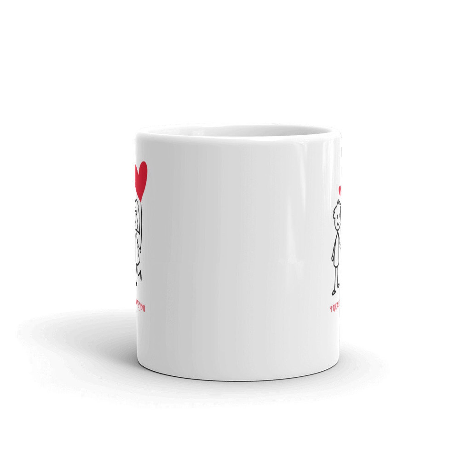I LOVE YOU Coffee Tea Mug I Love You Valentines Day Custom - Etsy