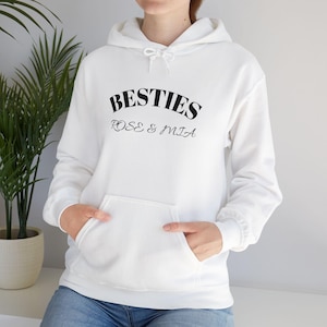 Best Friend Sweatshirt, Personalized Matching Hoodie, Friendship Gift, Custom Bestie Outfit, BFF Sweatshirt, Best Friend Hoodie,