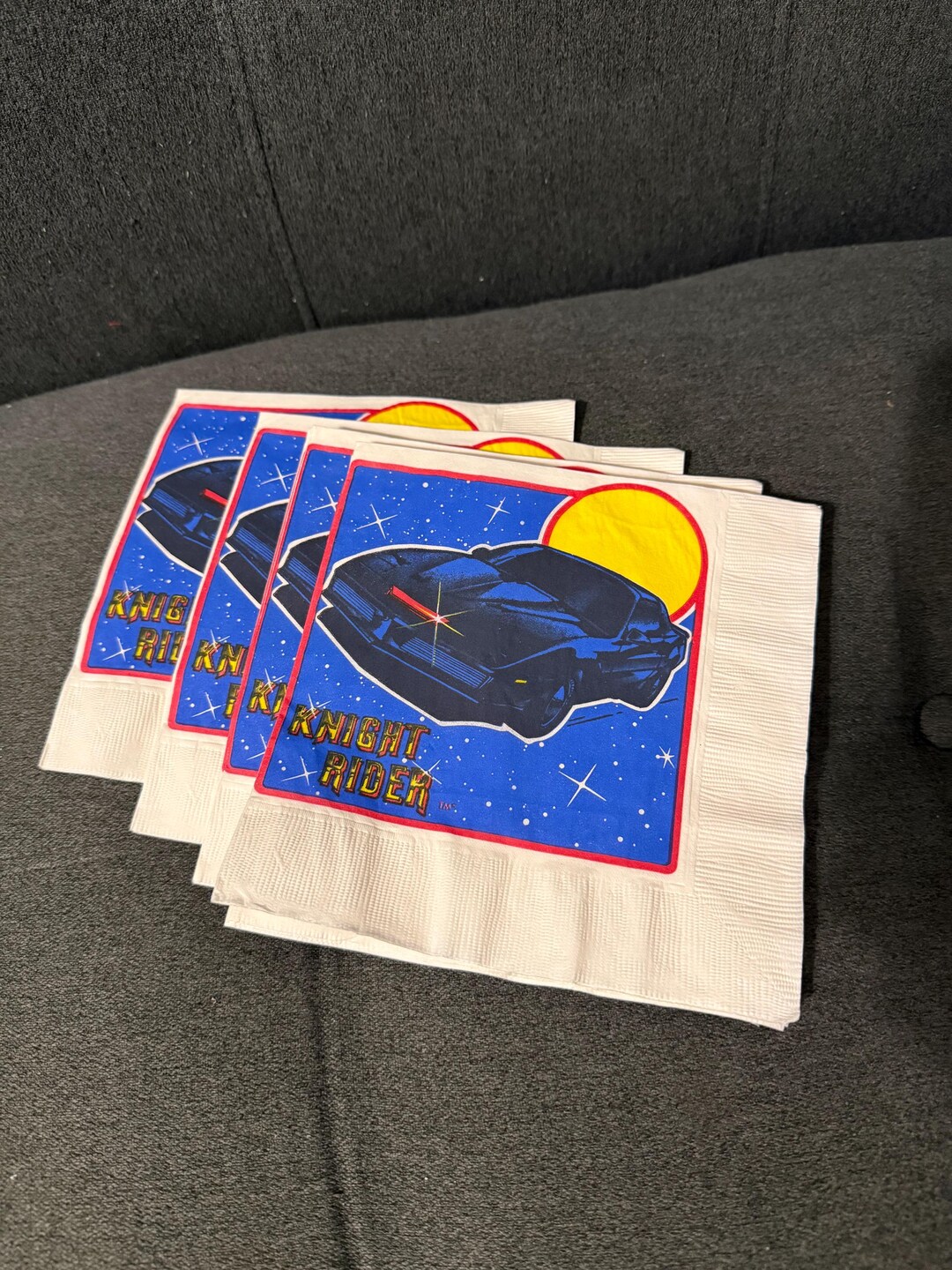 Knight Rider Part Decor Lot of 12 VINTAGE 1982 Knight Rider Party Napkins 7” RARE Birthday - Etsy