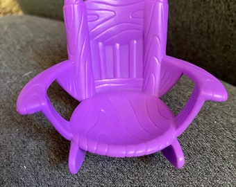 PLAYSKOOL Weebles Weeble Wobble PURPLE ROCKING Chair for House Dollhouse Rare