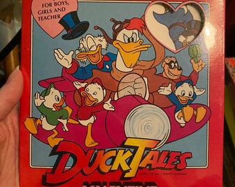 Disney Duck Tales Adventure Valentines Cards 37 SEALED Box Scrooge Vintage 1986 NOS