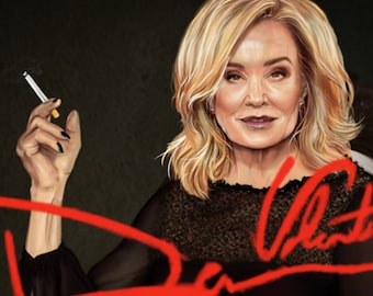 American Horror Story Jessica Lange poster print 11x17in supreme Fiona Goode, Elsa Mars, hotel feud apocalypse