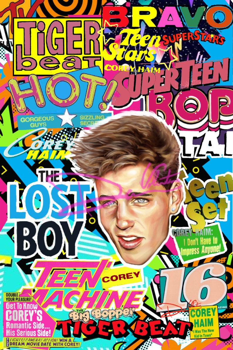 Corey Haim Lost Boys, Lucas Pop Art Etsy