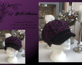 Ballon Cap lilac/black