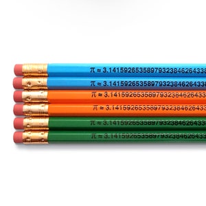 Pi to the 49th Place Inspirational  Math Pencils