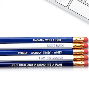 Dr. Who, Tardis Colored Inspirational Pencils