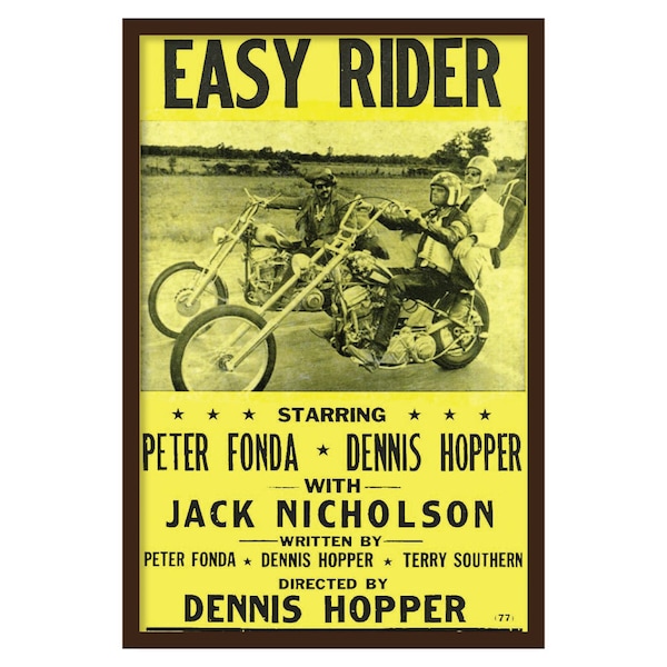 Easy Rider Poster Etsy