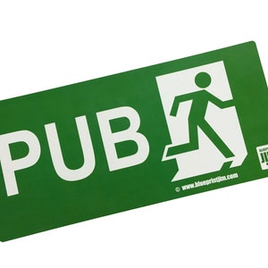 Pub Exit sign
