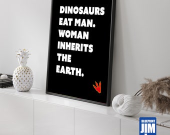 Jurassic film quote poster