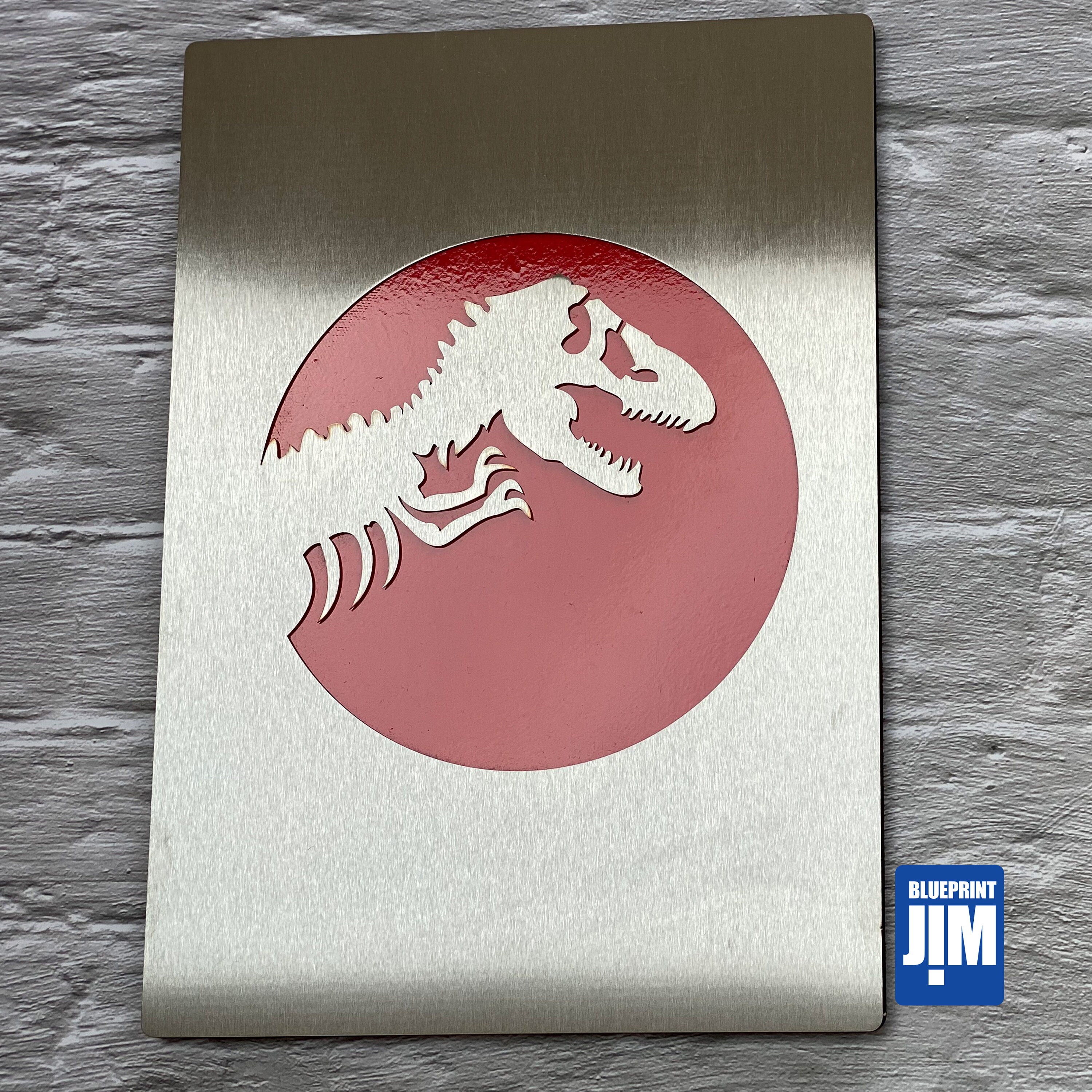 Mr Red Stainless Steel Film Poster Jurassic Park - Etsy Mr Red Stainless Steel Film Poster Jurassic Park - Etsy