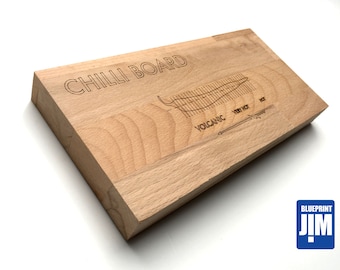 Chilli Cutting Board - Solid Beech