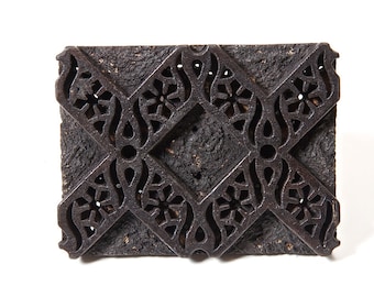 Vintage Hand Carved Textile Blocks, Stamps, Printing, Fabric Printing, Textile stamping Blocks, Graphic, Floral Prints