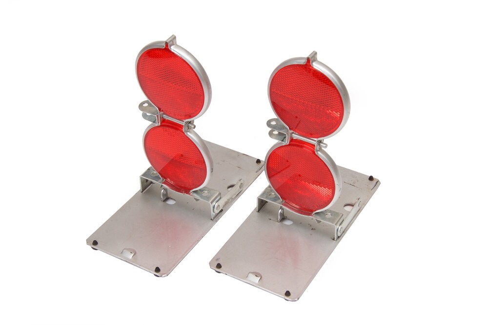 Vintage Roadside Emergency Warning Sign Reflectors Highway Etsy