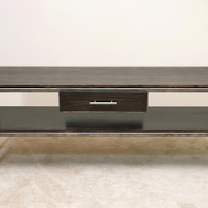 Modern Contemporary Media Console, TV Console, Industrial furniture, Side Board, Home Entertainment, Hand Made, Loft furniture, with wheels