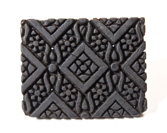 Vintage Hand Carved Textile Blocks, Stamps, Printing, Fabric Printing, Textile stamping Blocks, Graphic, Floral Prints