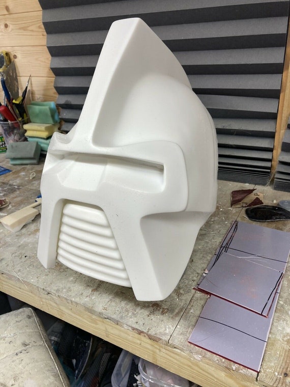 cylon motorcycle helmet Battlestar Galactica as portrayed by Richard Hatch Kropserkel Cylon helmet