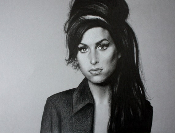 Amy Winehouse Drawing Etsy