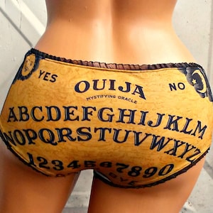 Ouija spirit Board Panties Lingerie underwear psycho stripe