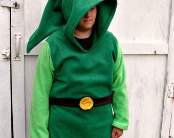 LINK Wind Waker Tunic hoodie child costume Cosplay Legend of Zelda