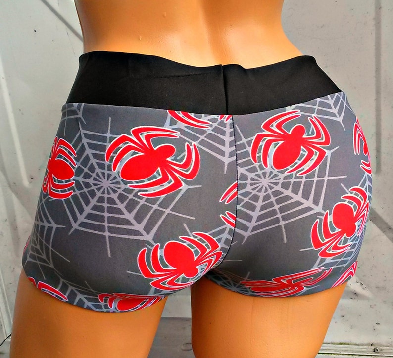  Slinger Spidey bikini boyshort shorts swim Roller Derby Etsy