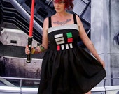 custom Darth Vader Star Wars inspired costume Cosplay Dress w straps prom