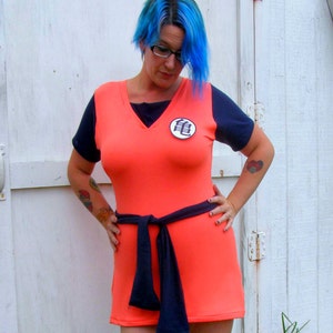 Custom GOKU costume Cosplay Mini Dress Dragon halloween anime crossplay ball kawaii convention Made in 3 weeks