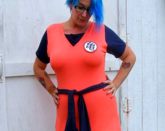 Custom GOKU costume Cosplay Mini Dress Dragon halloween anime crossplay ball kawaii convention Made in 3 weeks