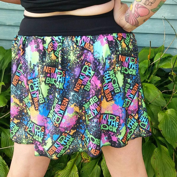 NEW Kids blockhead TuTu Skirt / Shirt Any Size babydoll, concert, cruise, dance, retro, 80s