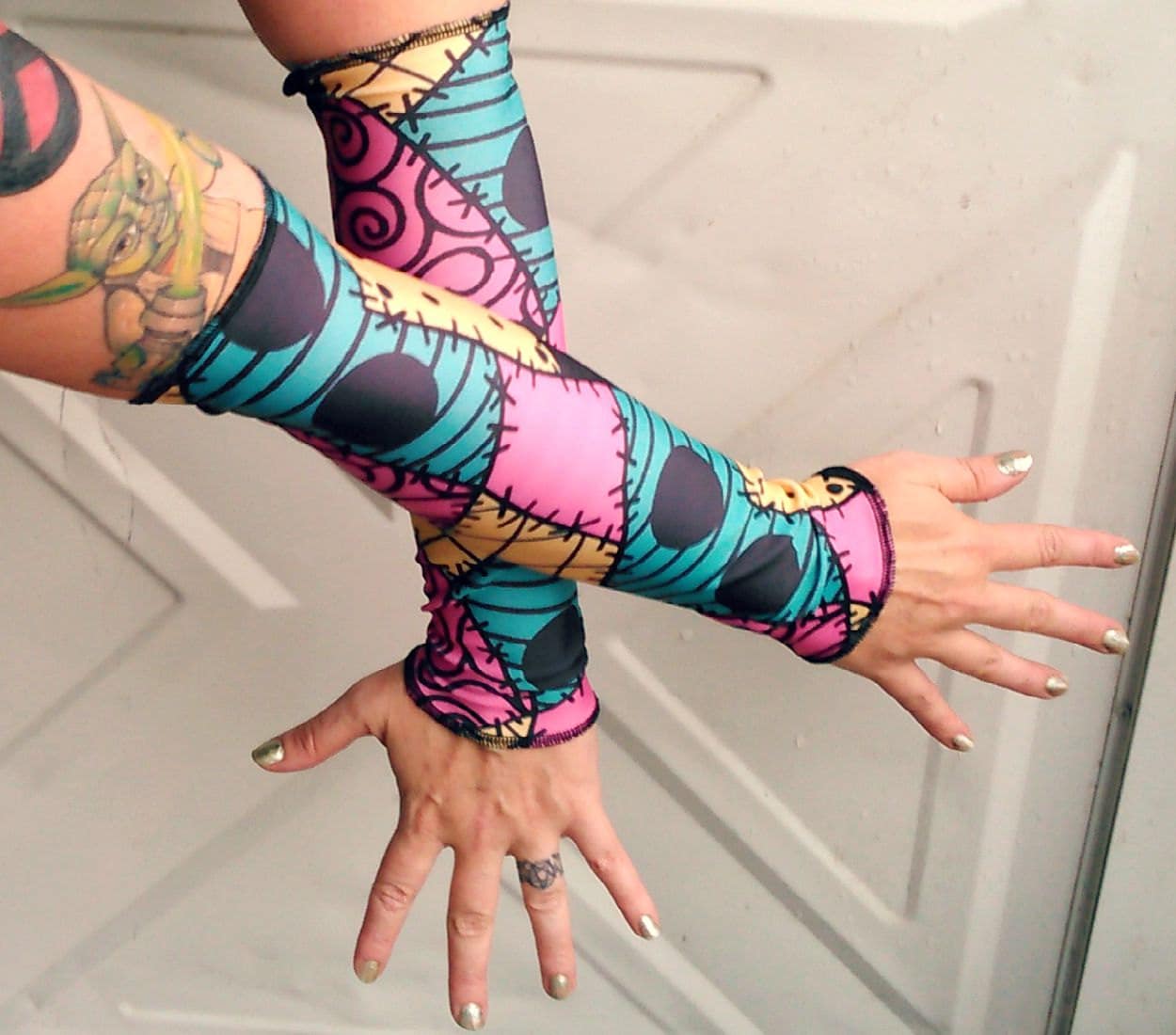 Sally Stitches Arm Warmer Gloves Nightmare Before Christmas - Etsy