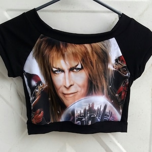 Il top corto Labyrinth Jareth o la camicia David Bowie