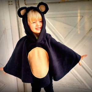 Bear poncho for baby/toddler/ kids/ Adult your Custom Color choice wilderness