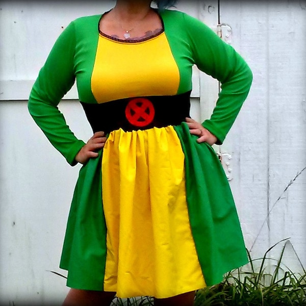 Xmen Rogue Costume Etsy